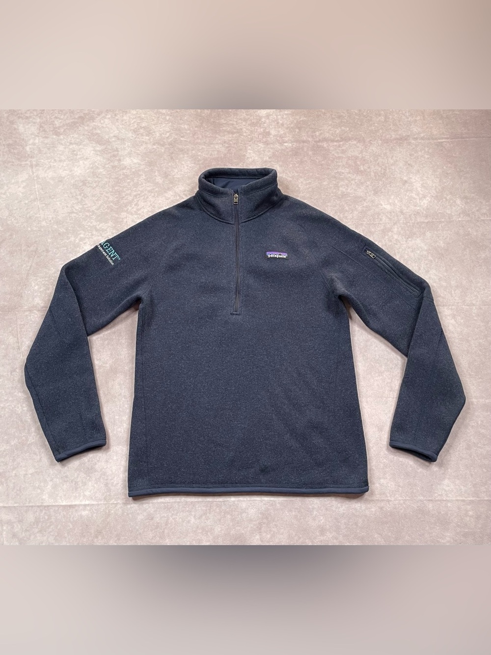 Patagonia Better Sweater Womens Size Small Navy 1/4 Zip Outdoor Hiking Pullover